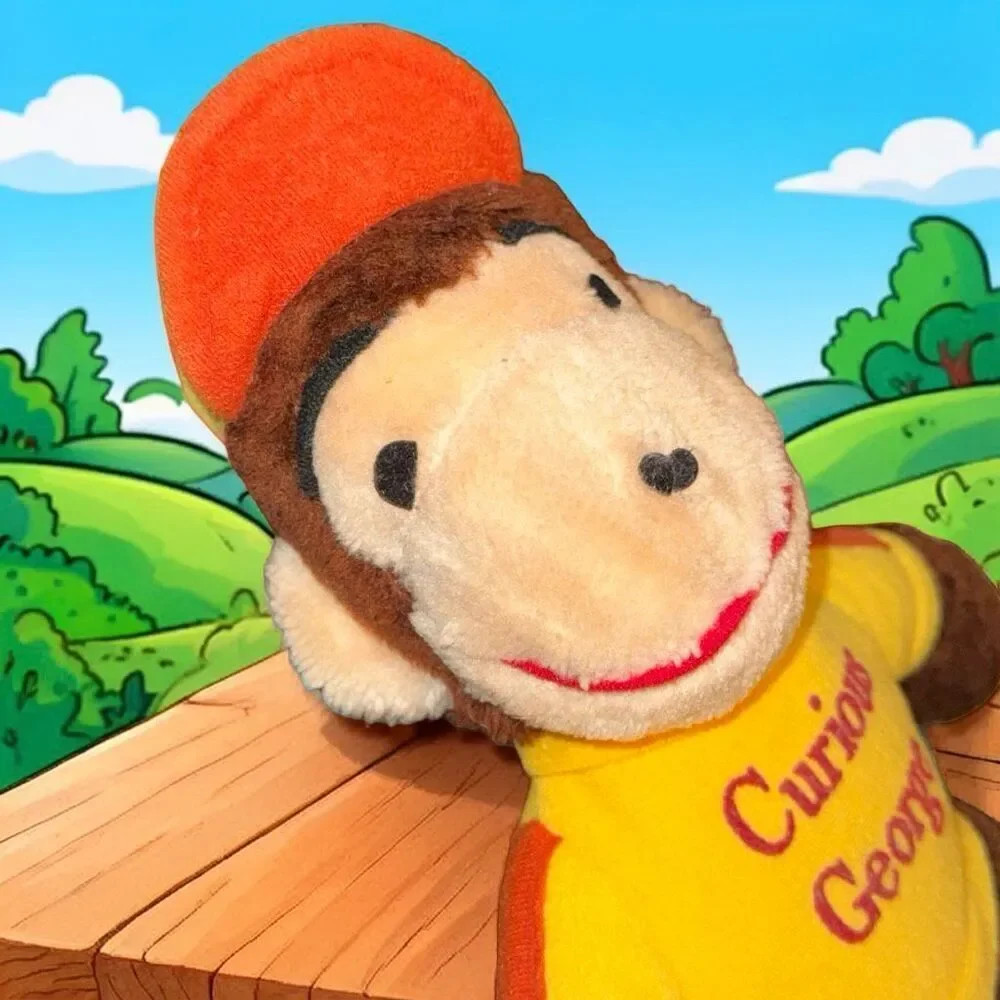 Vintage Knickerbocker Curious George Plush Stuffed Animal Monkey 14”